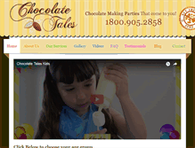 Tablet Screenshot of chocolatetaleskids.ca